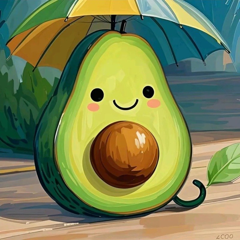 avatar quả bơ cute 2