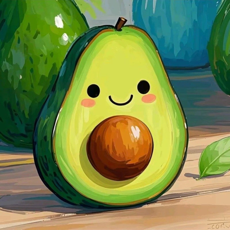 avatar quả bơ cute 21
