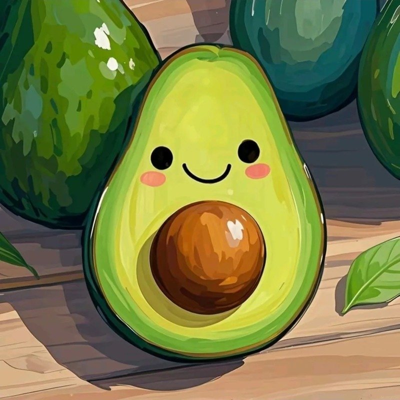 avatar quả bơ cute 4