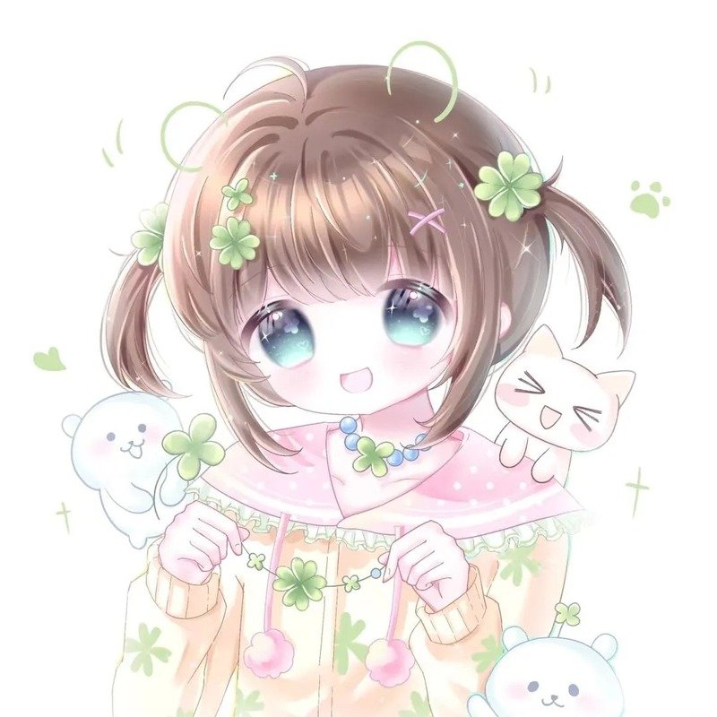 dễ thương avatar cỏ 4 lá cute