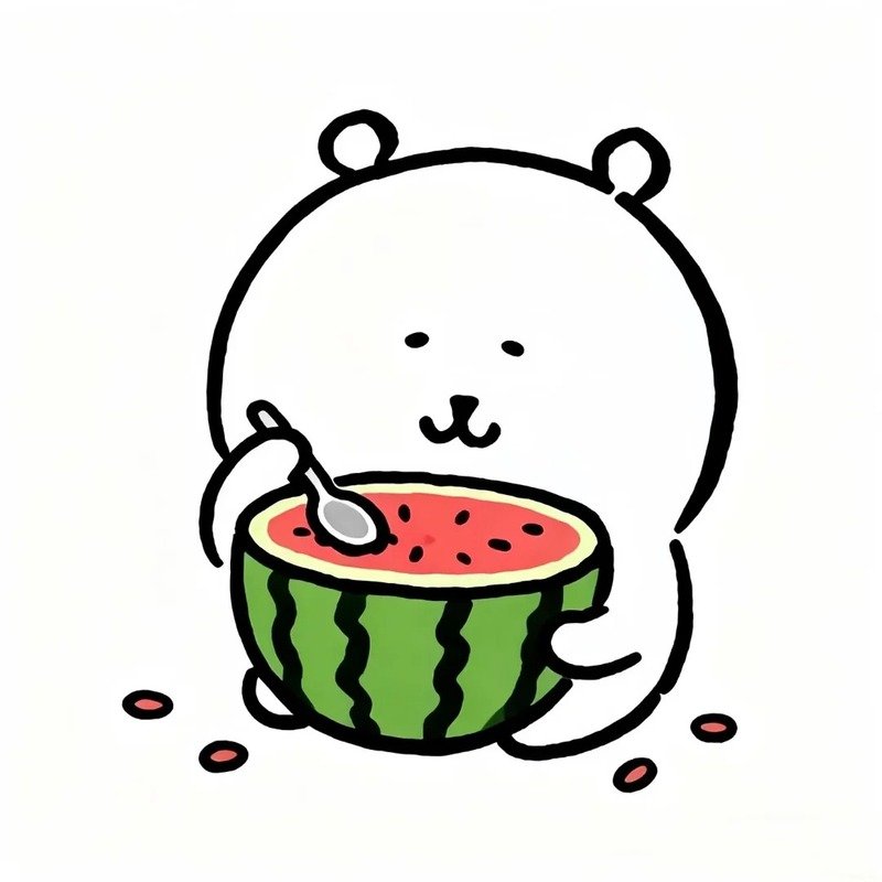 avatar dưa hấu cute 8