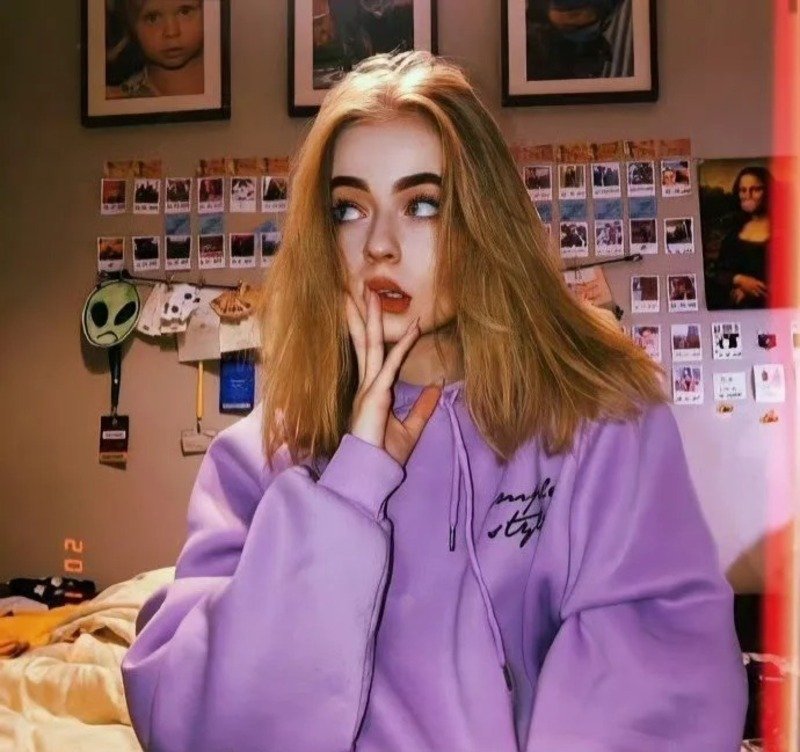 avatar màu tím cute 14