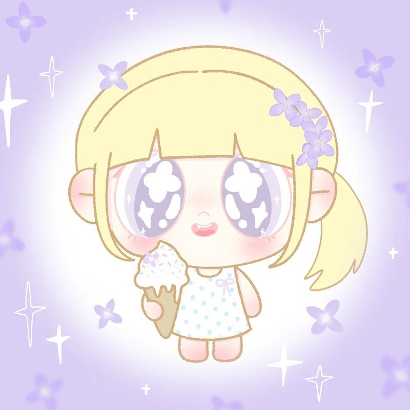 avatar màu tím cute 19