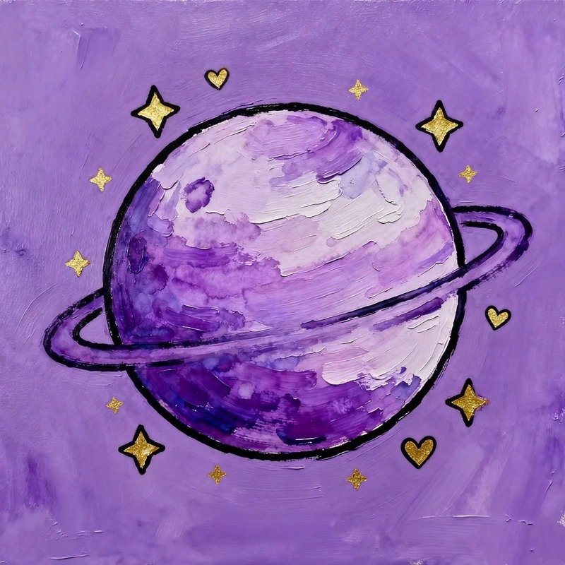 avatar màu tím cute 2