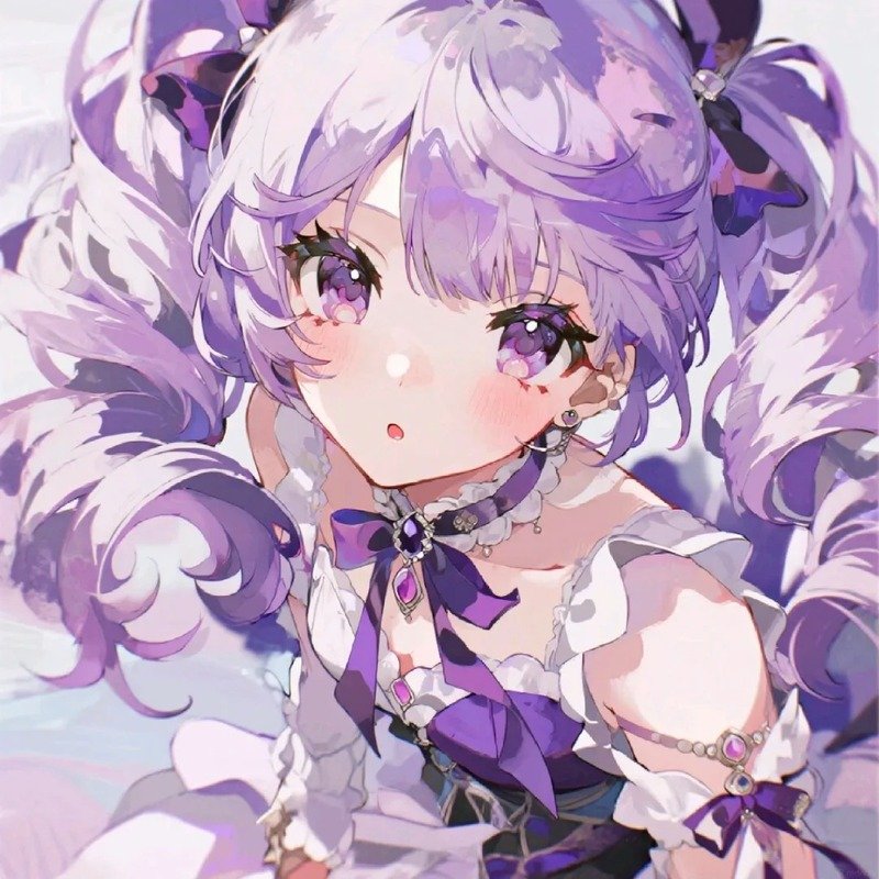 avatar màu tím cute 20
