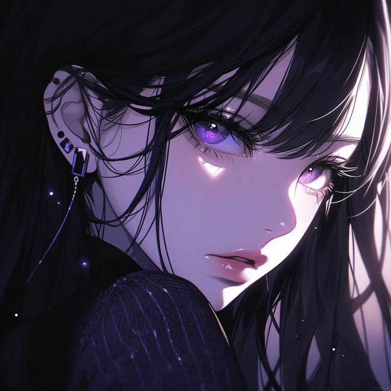 avatar màu tím cute 22