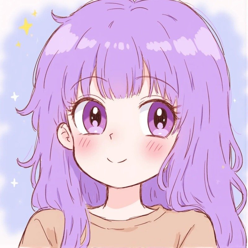 avatar màu tím cute 23