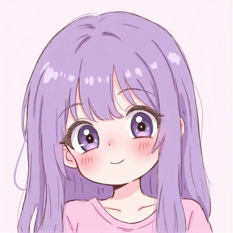 avatar màu tím cute 28