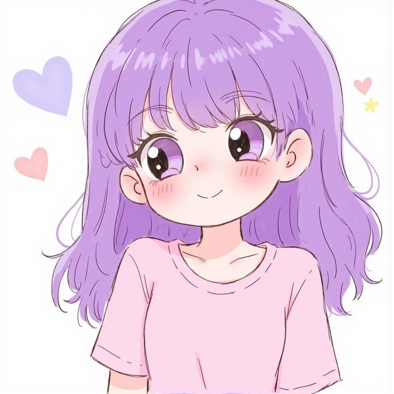 avatar màu tím cute 29