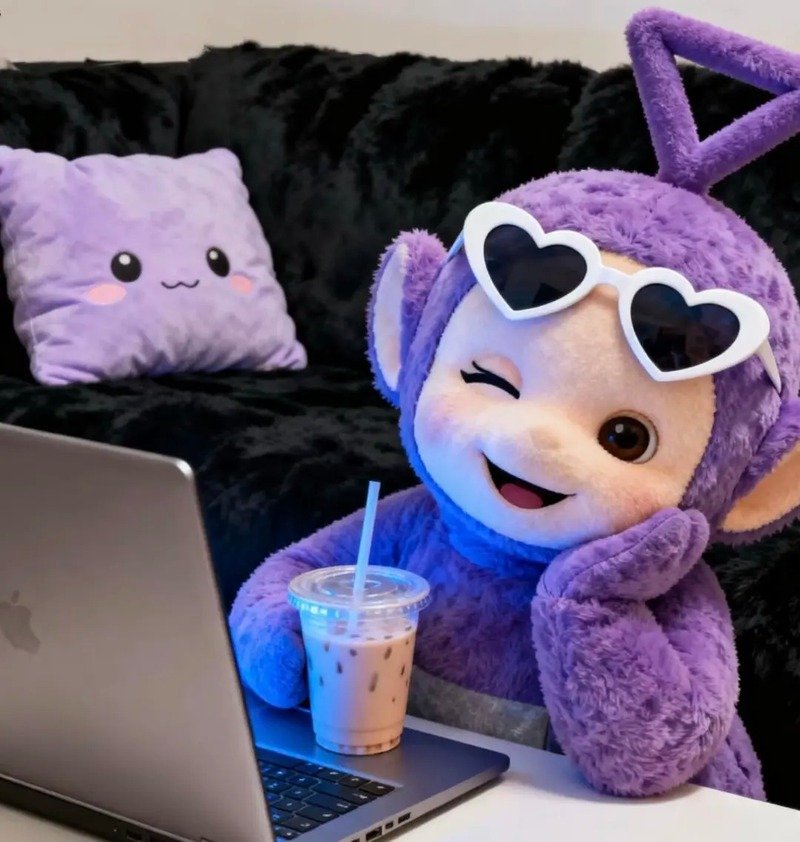 avatar màu tím cute 38