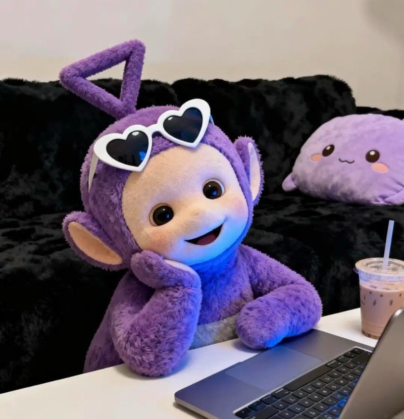 avatar màu tím cute 5