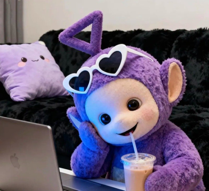 avatar màu tím cute 6