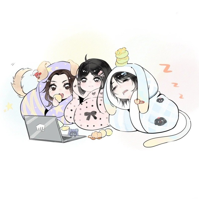 avatar nhóm 3 người cute 13