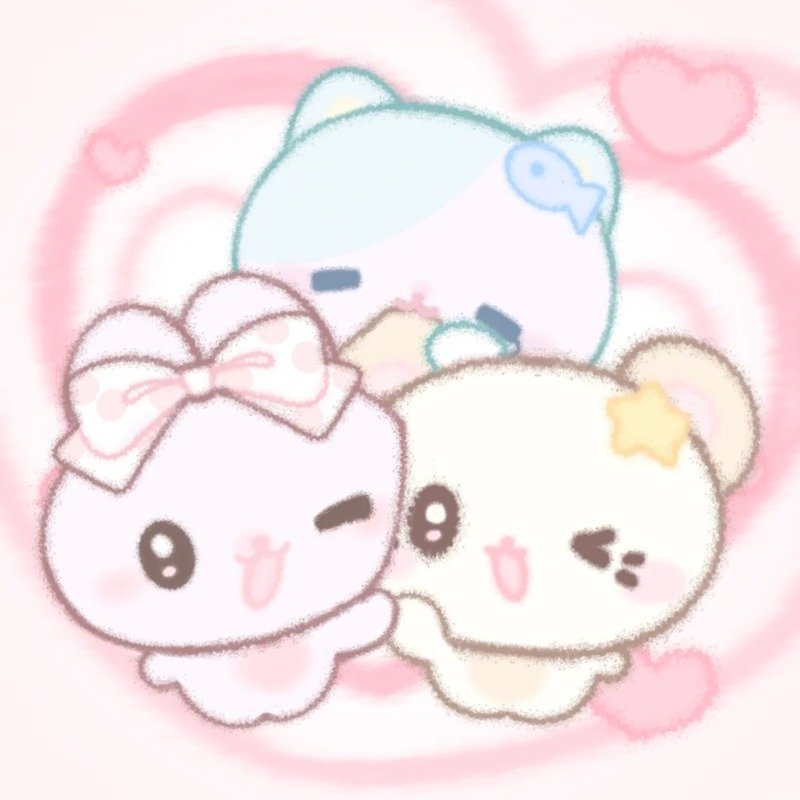 avatar nhóm 3 người cute 32