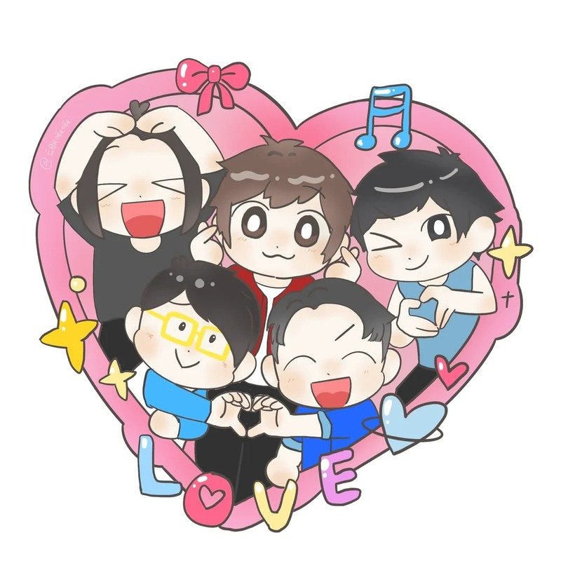 avatar nhóm 5 người cute 12