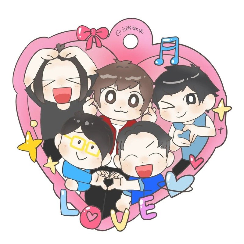 avatar nhóm 5 người cute 20