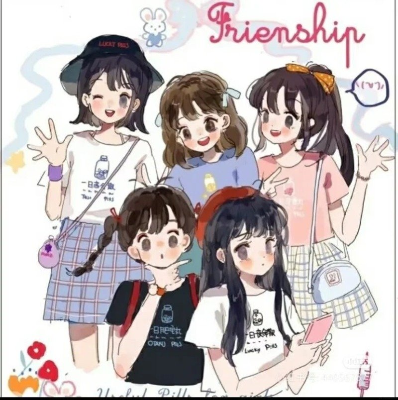 avatar nhóm 5 người cute 26