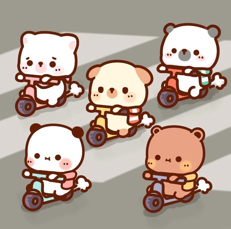 avatar nhóm 5 người cute 4