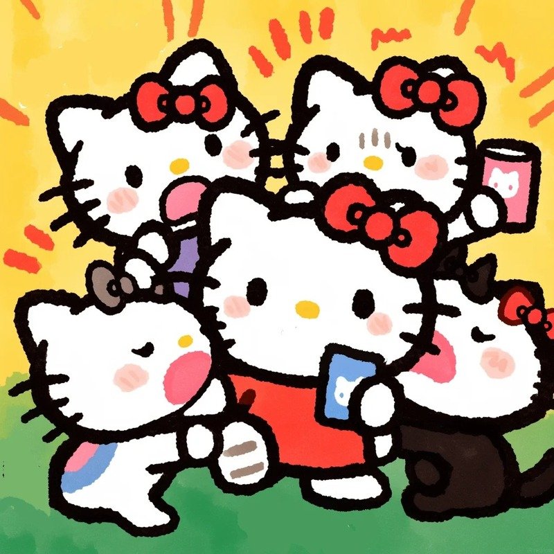 avatar nhóm 5 người cute 6